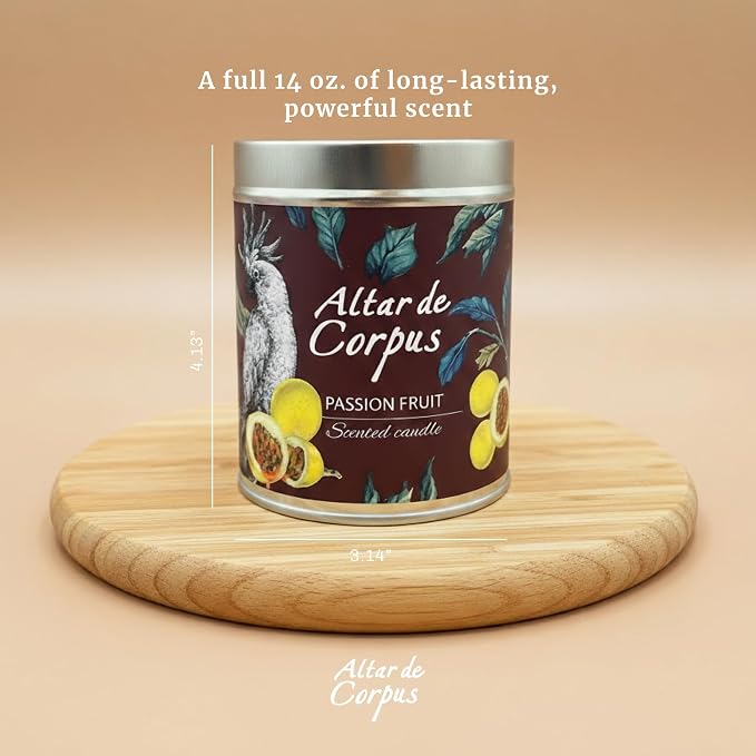 14 Oz Spring Candles for Home - Large Candle Passion Fruit - Mothers Day Gifts - Luxury Candles for Men - Premium Soy Candle Blend - Bathroom Decor