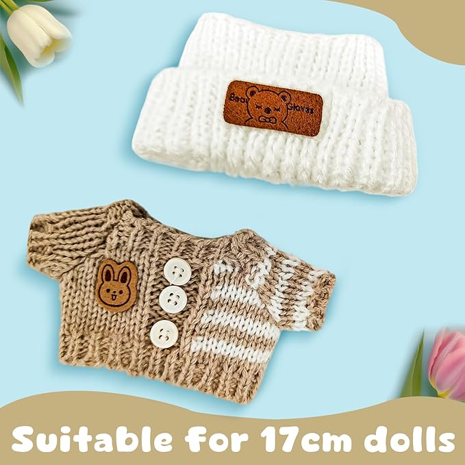 Cute Doll Clothes Outfit Blind Mystery Box Accessories Ropa Case Plush Toy Stuff Cart Seat Chair Glasses Hat Shoes Bed Blanket Car Dress Overalls Hoodie Pajamas Khaki