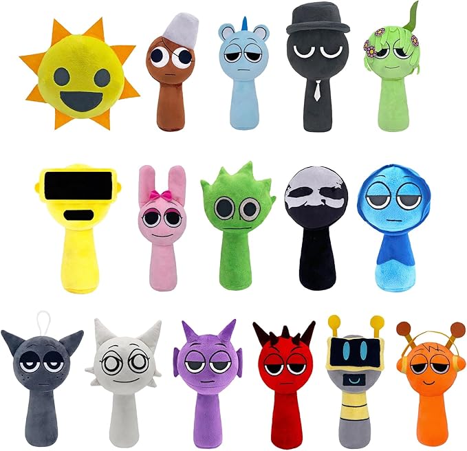 Sprunky Plush, Gray Wenda Sprunky Plushies Cute Stuffed Animals Pillow Plush Figure Sprunky Toys Doll Fun Gifts for Kids Adult Playtime Christmas Birthday 2 Pcs