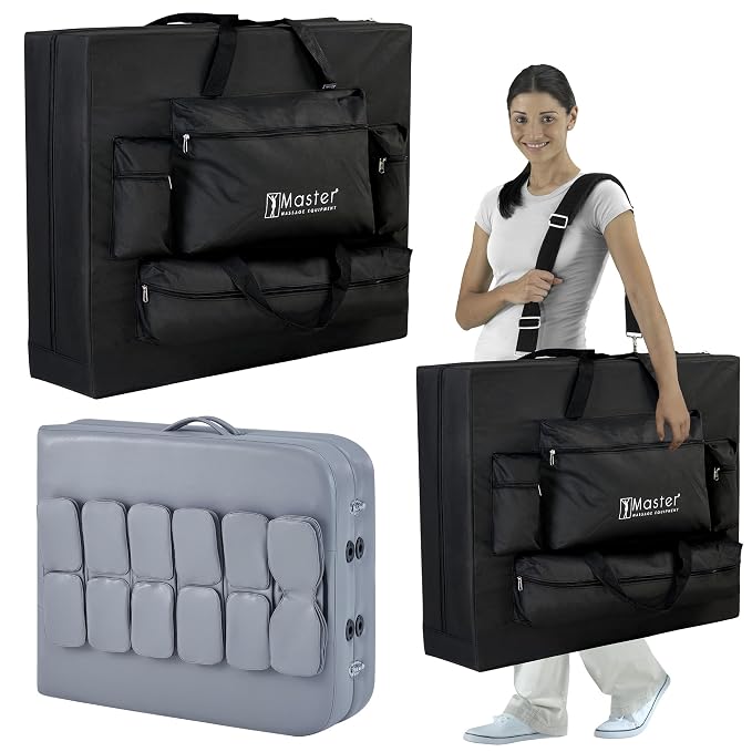 Master Massage 30” FlexWave – Innovative Portable Massage Table for Total Body Stretching with Precision Airbag Technology and 3D Lumbar Traction-Concord