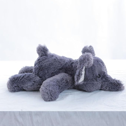 Elephant Stuffed Animal for Kids 15.7" 1.2Lbs, Soft Weighted Stuffed Animals, Huggable Weighted Elephant Plushie for Kids