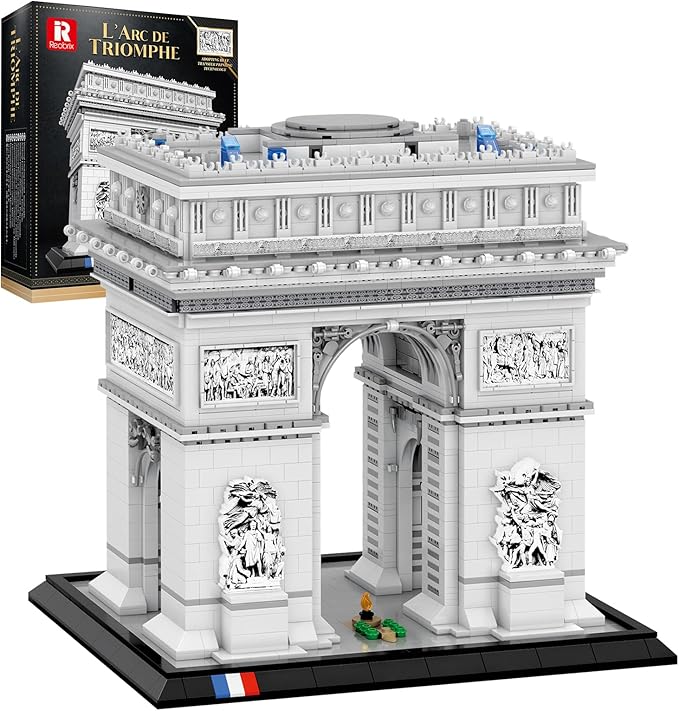 Architecture Arc de Triomphe Building Set, Paris City Landmark Building Model Kit 66024, Famous Historical Building Collection & Display, Gift for 14+ Adults, Travel and Art Lovers (3395 PCS)