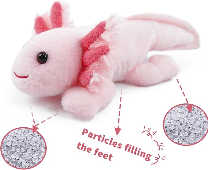 Stuffed Animal for Kids,8 inch Realistic Animal Plush Toy Lying Down Posture Animals,Plush for Boys Girls Adult Birthday Hug Teaching(S-Newt)
