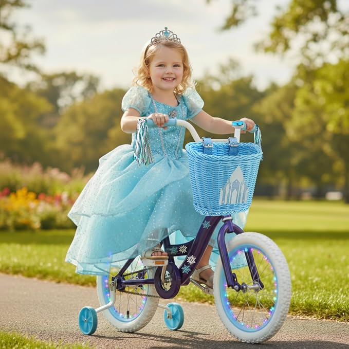 Timtin 27 Pcs Kids Bike Accessories for Girls Pink Bike Basket Flower Bell Bicycle Handlebar Streamers Tassel Butterfly Decoration Wheel Spoke Accessories for Girl Birthday Gift