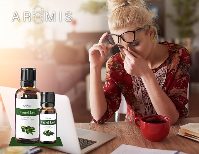 ArOmis Laurel Leaf (Bay Laurel) Essential Oil - 100% Pure & Undiluted for Aromatherapy & Diffusers - 30ml (1 Fl Oz)