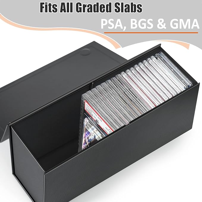 tutata PSA Graded Card Storage Box, PSA Graded Card Storage Holder Container Slabs Box - 1 Pack