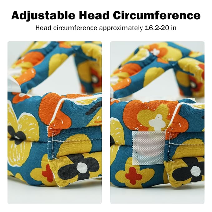 Baby Head Protector Baby Helmet for Crawling Walking, No Bumps Safety Head Adjustable Protective Cap for Walking, Playing (Style 1)