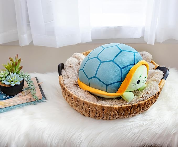 MochiOshis Turtle 12-Inch Character Plush Toy Jinba Osoioshi | Plushie, Huggable Soft Stuffed Animal for Cuddling | Friendly Companion Plush Figure Toy | Officially Licensed MochiOshis Turtle Plushie