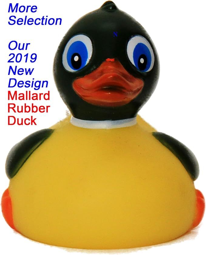 Mallard Rubber Ducks - Family Bathtub Ducks That Float Upright, Perfect for Birthdays & All Departments