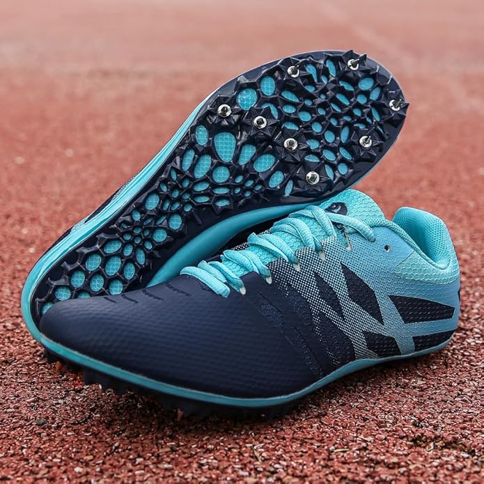 Men Women Kids Track and Field Shoes Professional 8 Spikes Running Racing Sneakers Breathable Lightweight Sprinting Shoes