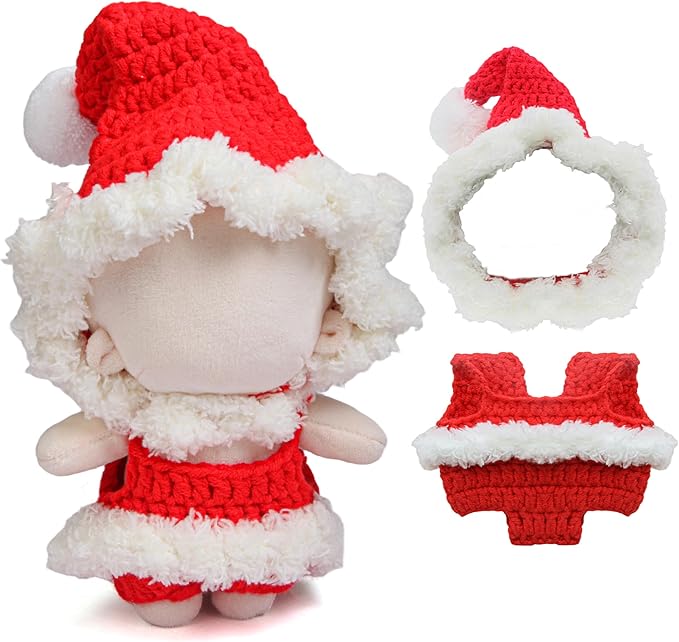 17cm Doll Clothes Set - Outfit Set for 17cm Dolls - Fantasy Christmas Style Overalls with Hat, Fantasy Chic Doll Clothing & Style Bundle, Just Clothes (Style Christmas)