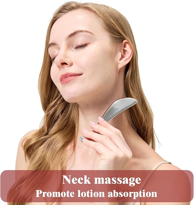 BYYDDIY-Large and Small Set,Stainless Steel Gua Sha Muscle Scraper Tool-Scraping Massage Tools,Scar Tissue Tool for Physical Therapy Tool ﻿