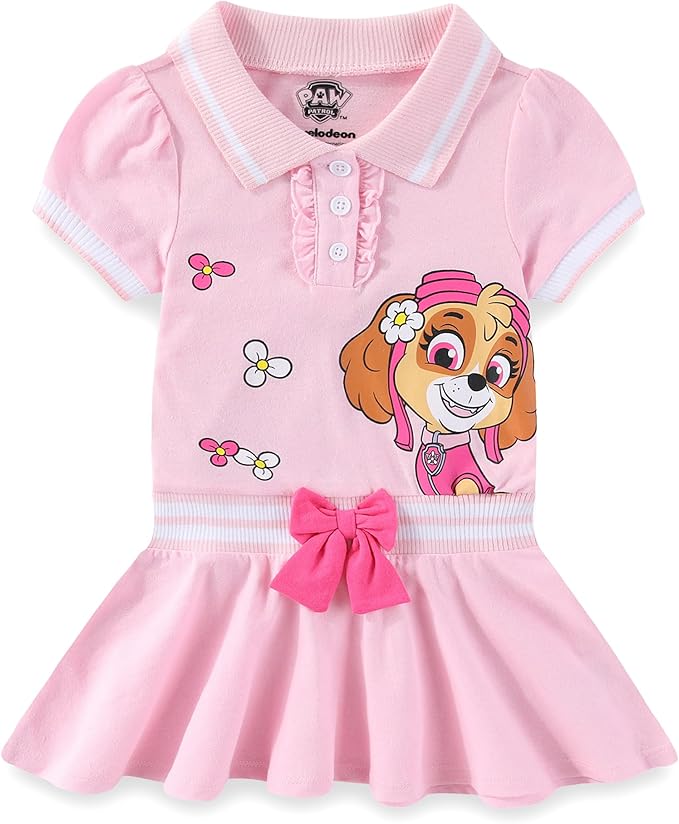 Paw Patrol Nickelodeon Skye Girls Tennis Dress for Toddler and Big Kids