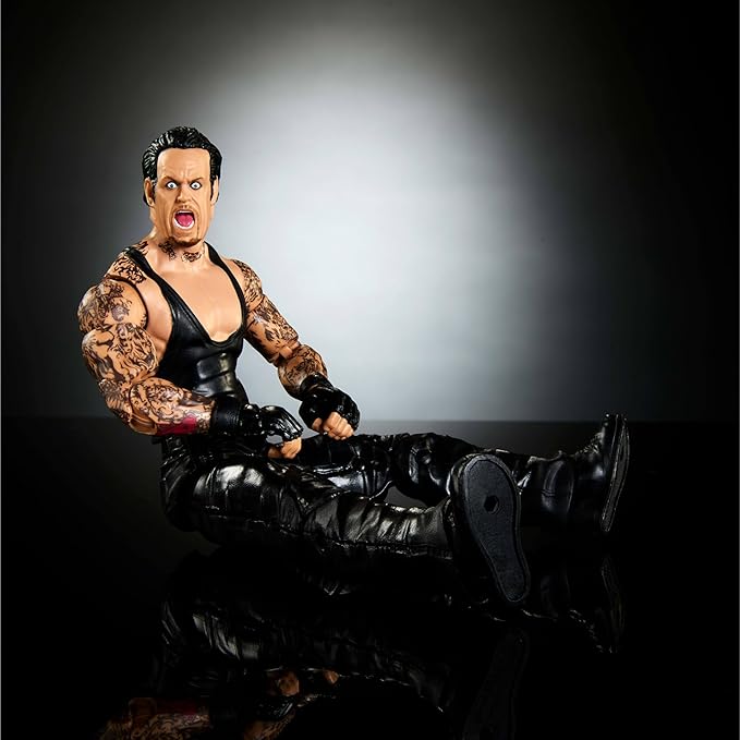 Mattel WWE Elite Collection Action Figure, SummerSlam Undertaker Collectible with Accessory & Referee Build-A-Figure Parts