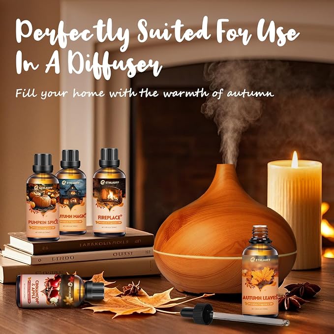 Pumpkin Spice Fragrance Oil, 100ml Fall Fragrance Oil for Diffusers for Home, Autumn Scented Oils for Candle & Soap Making, Bath Bombs, Massage - 3.38FL.OZ