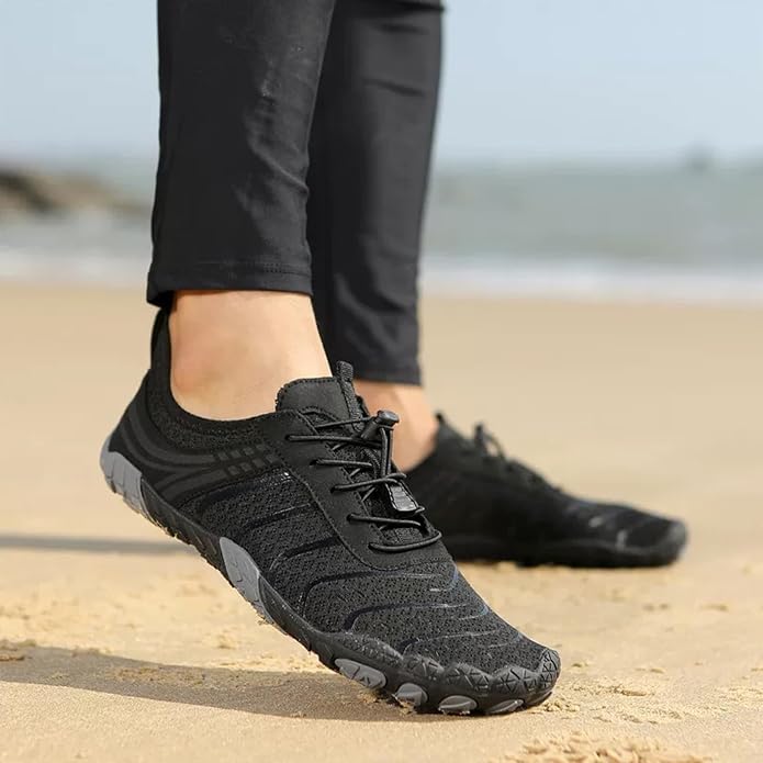 Barefoot Shoes for Women & Men, Grounded Walking Hiking Barefoot Shoes, Wide Toe Box Non-Slip Water Athletic Footwear, Comfortable Vitality Barefoot Footwear, Trail Running Sneakers Unisex
