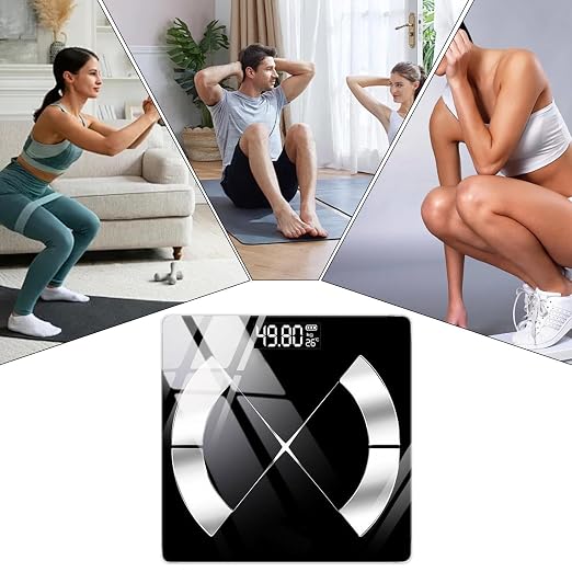 Compact Smart Scale, Advanced Body Monitor, Wellness Tool with Fast, Office Gadget with Reliable Detail, 10.24 x 10.24in Kitchen Device, Travel Accessory for Pregnancy Care