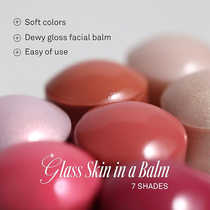 hince True Dimension Radiance Balm - Highlighter for Korean Glass Skin, Blush for Cheeks, Cream Blush, Contour Stick, Natural Glowy Look, Clean Makeup for Radiant Complexion, 10g (GLEAMING, LT003)