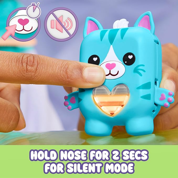 Pawtricia The Blue Kitty, Electronic Pet Cat, 70+ Responses, Interactive Fidget Toys for Girls & Boys Ages 5+