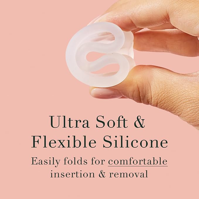 Rael Period Cups, Soft Reusable Menstrual Cup for Women, Medical-Grade Silicone, Light Flow, BPA-Free, Made in USA, Tampon and Pad Alternative (Size 2)