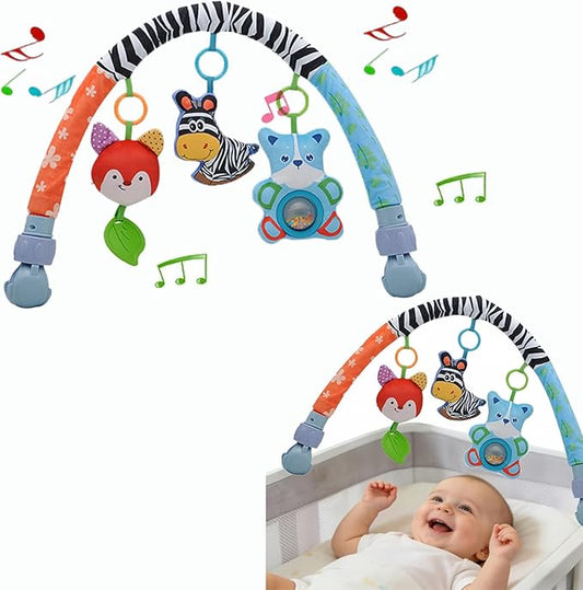 Pau1Hami1ton Baby Stroller Arch Toys, Car Seat Toys,Baby Gifts.S-19(Zebra-1)