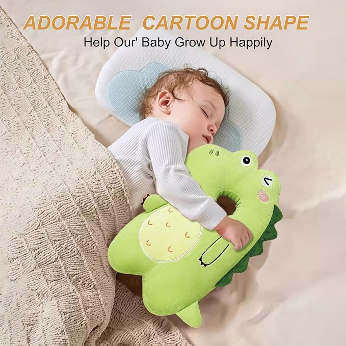 Baby Head Protector Backpack, Toddler Baby Head Protection Backpack with Baby Knee Pads Alarm Function for Walking & Crawling, Soft, Breathable and Wearing Safety Baby Head Protector