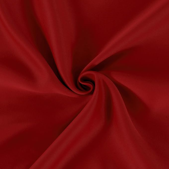 LEMOMO Red Blackout Curtains 34 x 84 Inch Length/Set of 2 Curtain Panels/Thermal Insulated Room Darkening Blackout Curtains for Bedroom