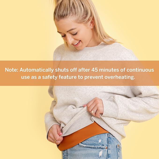 Pixie USB-Powered Heating Pad for Period Cramps – Wearable Menstrual Heat Belt for Back & Abdominal Pain – Portable Electric Heat Therapy Wrap for Women, XS-3XL