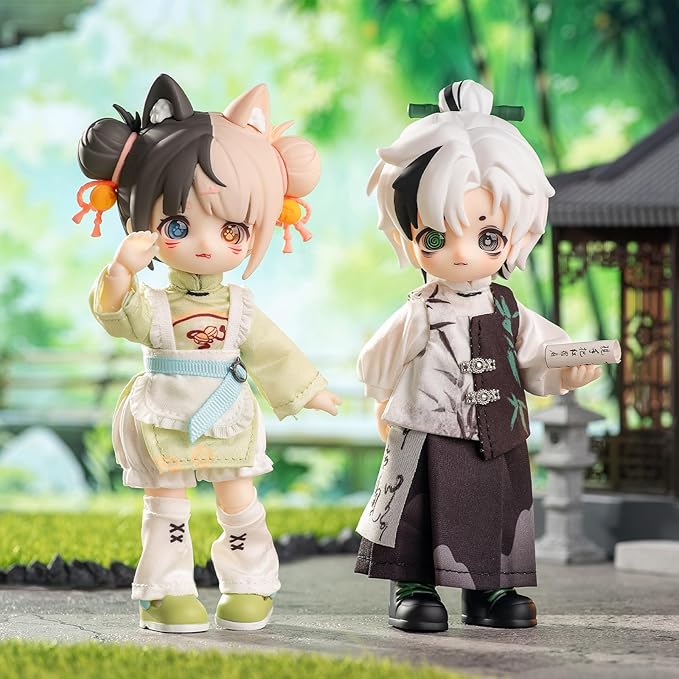 CALEMBOU BJD Blind Box, 1/12 Cute NAGI The Untrammeled Traveler Series BJD Doll, 5.5 Inches Collectable Action Figure for Birthday Gifts (Nagi-XYY-1box)