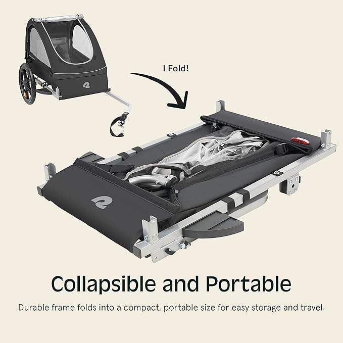 Retrospec Rover Kids Bicycle Trailer Single and Double Passenger Children’s Foldable