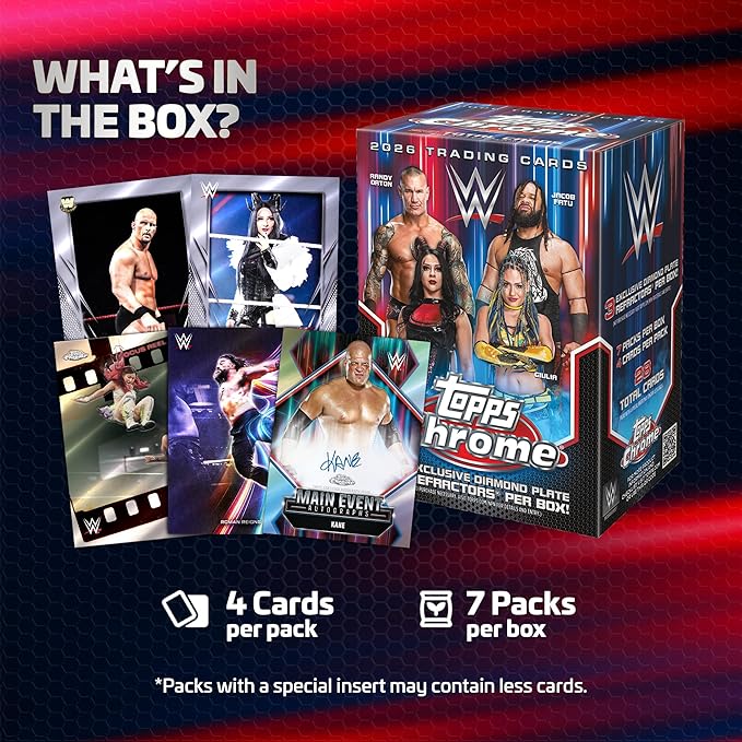 2026 Topps Chrome WWE - Factory Sealed - Value Box