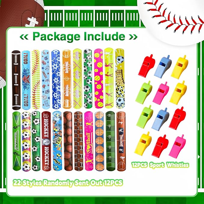 122PCS Sports Party Favors Set Ball birthday Party Supplies School Stationery Sports Party Team Gift Fillers School Classroom games Rewards Supplies