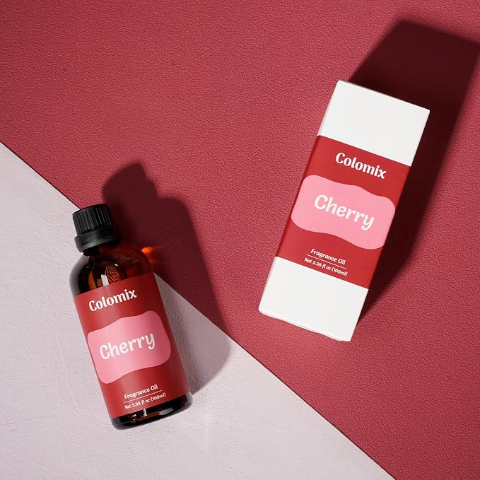 100ml Cherry Fragrance Oil, Premium Essential Oils for Diffusers for Home - Candle Scents for Candle Making, Soap Making Supplies and More DIY Projects, Gift Scented Oils