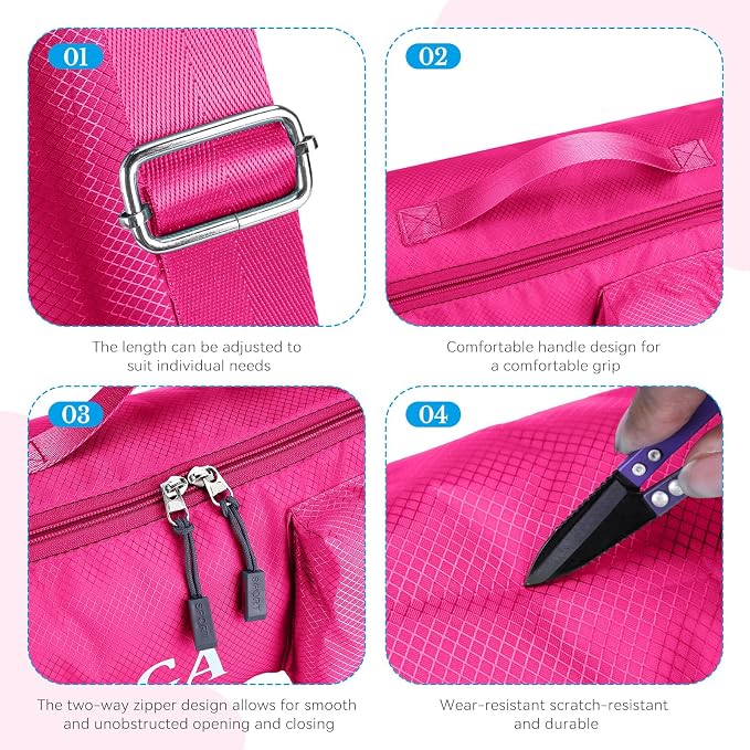 Upgrade Yoga Mat Bag, Waterproof Yoga Gym Bag Tote Bag with Adjustable Strap, Multi-Pockets Yoga Mat Carrier for Gym, Fitness