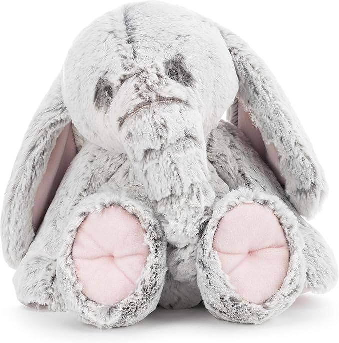 DEMDACO Elephant Soft Pink 14 inch Luxurious Plush Polyester Stuffed Animal Toy