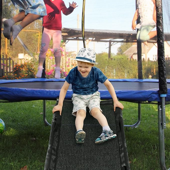 TANOSHII® Trampoline Slide Ladder with Handles, Universal Trampoline Ladder, Strong Tear Resistant Fabric, Universally Fit, Trampoline Accessories for Kids Toddlers Climb Up & Slide Down, 20"x60"