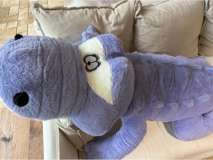Hofun4U Alligator Plush Pillow, 67 inch Alligator Stuffed Animal, Home Decoration Christmas Valentine’s Birthday Gift for Boys Girls Adults Kids(Blue/Purple)