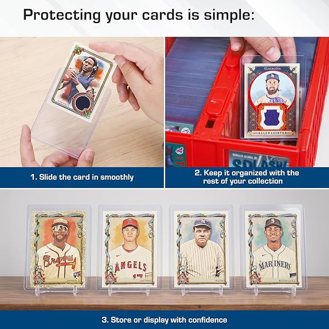 BCW 59 PT Thick Card Top Loaders | Protective Thick Toploaders for Trading Cards Up to 59PT | Rigid Card Toploader for Memorabilia & Collectibles | 1 Pack