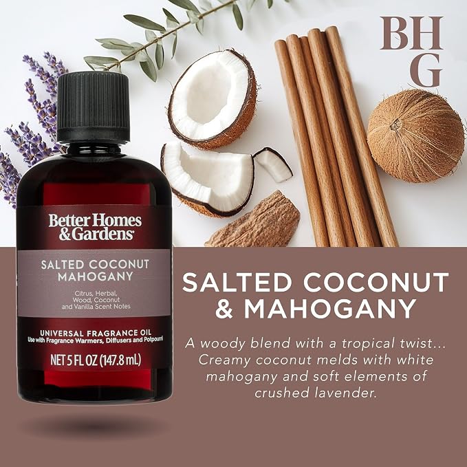 Universal Fragrance Oil, 5 fl oz by HB&G (Salted Coconut & Mahagony)
