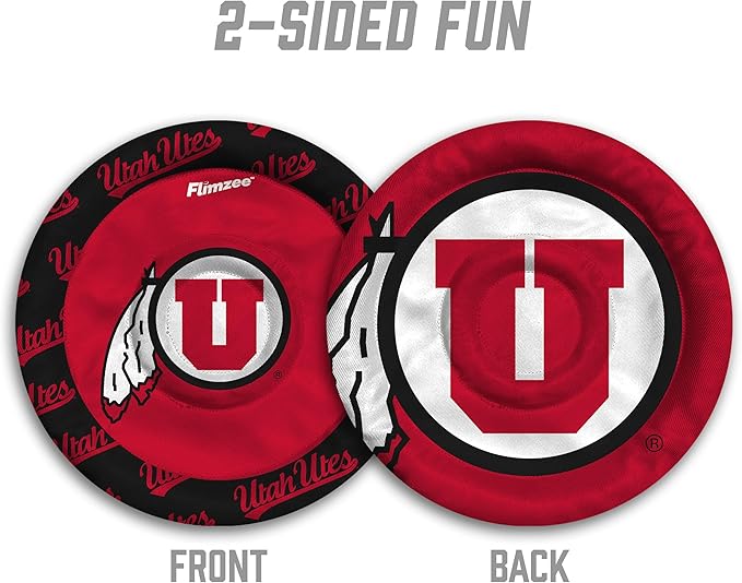 YouTheFan NCAA Utah Utes Flimzee Bean-Bag Flying Disc