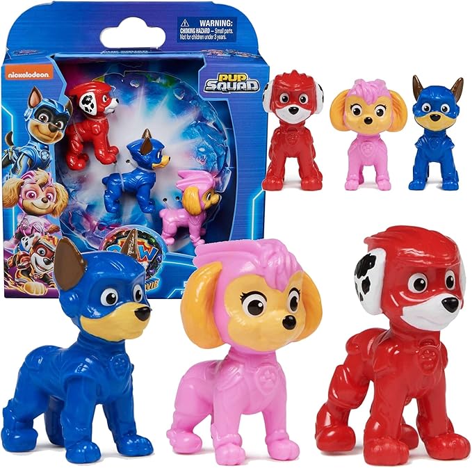 Spin Master Paw Patrol The Movie 2 Small Set of 3 Figures Paws Skye Chase Marshall Puppies