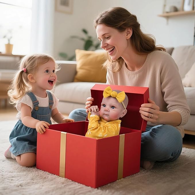 Milidool Lifelike Reborn Baby Dolls - 20 Inch Realistic Newborn Baby Dolls Girl, Real Life Baby Dolls with Soft Weighted Body, Real Baby Reborn Gift with Accessories for 3+ Years Old Kids