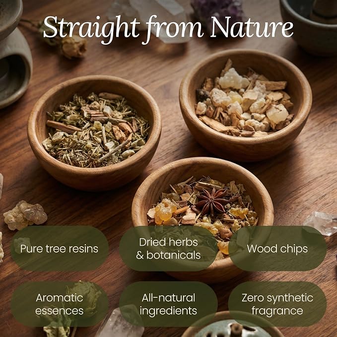 Loose Botanical Aromatic Blend – Natural Home Fragrance Aroma – Handcrafted Plant-Based Aromatic Materials – 2.22 oz Trio Set