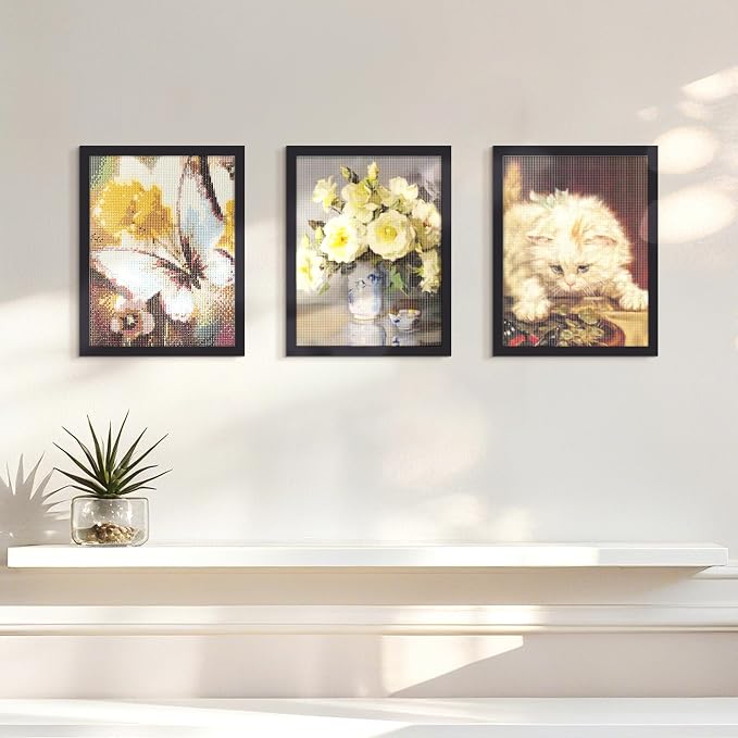 upsimples 10x13 Picture Frames, Display Pictures 9x12 with Mat or 10 x 13 Without, Wall Hanging Photo Frame, Black, 1 Pack