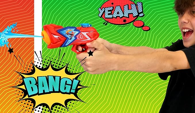 Marvel Spiderman Water Squirt Gun Toys, 2 Packs, Red and Blue, Great for Kids and Adults, Fun Pool Toys