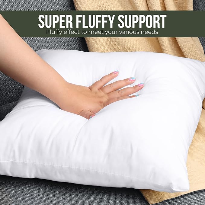 Utopia Bedding Throw Pillows, 28x28 Pillow Inserts, Pack of 1, White | Down Alternative Throw Pillow Inserts, Couch Pillows for Indoor Decor, Plush & Supportive, Decorative Cushion for Sofa, White