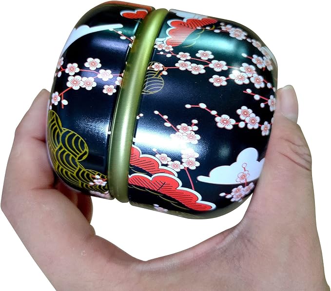 Topwon Powder Case with Powder Puff for Body Powder Container Dusting Powder Case for Baby&Mom (Black)