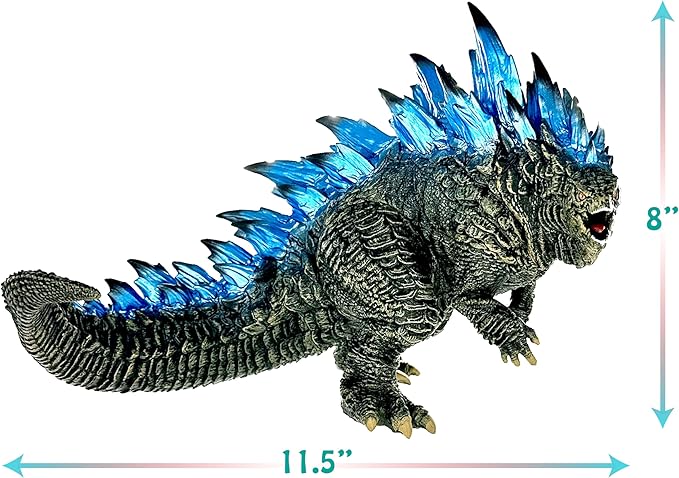 TwCare Godzilla vs. Kong Mega Toy Action Figure: King of The Monsters, Movie Series Movable Joints Soft Vinyl, Travel Bag