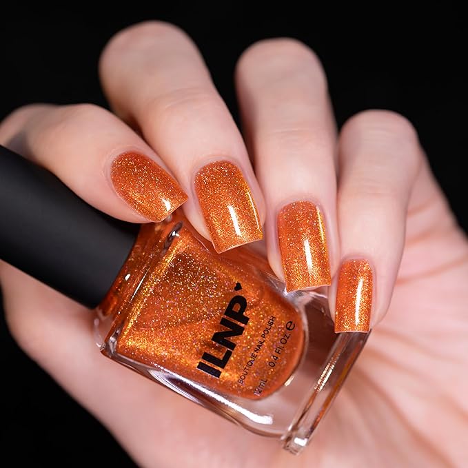ILNP Brightside - Fiery Orange Shimmer Nail Polish