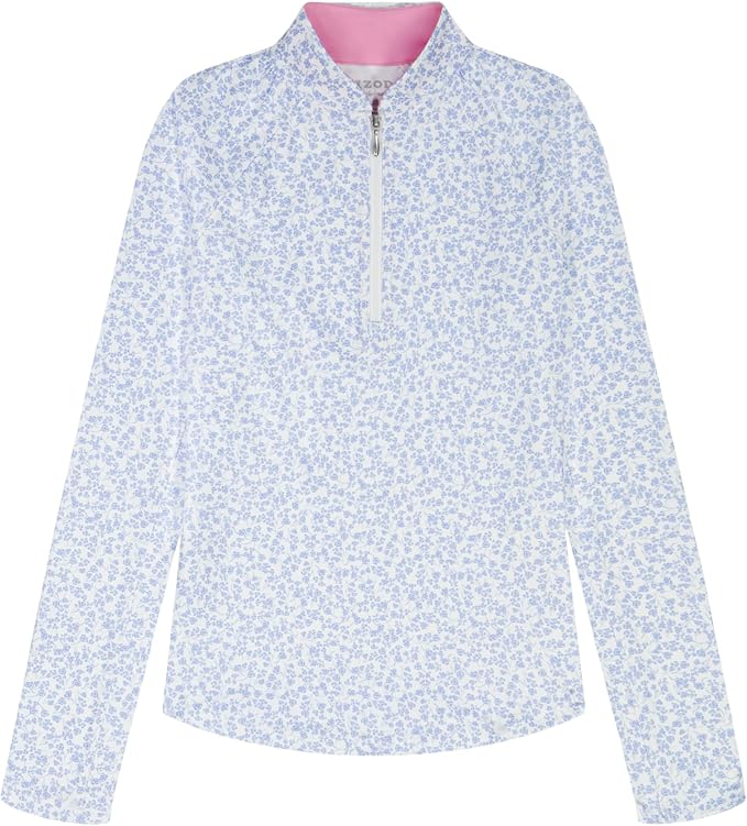 Izod Women's 1/4 Zip Pullover Performance Stretch Long Sleeve Golf Running